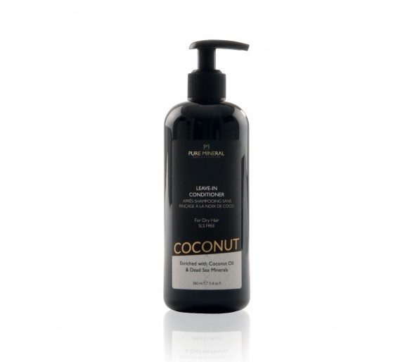 Après-shampooing sans rinçage pour cheveux secs à l'huile de noix de coco 350ml