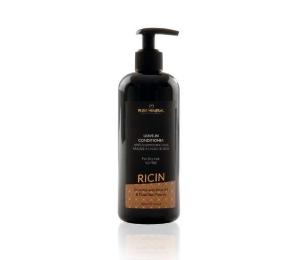 Après-shampooing sans rinçage pour cheveux secs à l'huile de ricin 350ml