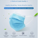 Mascarilla médica desechable de 3 capas (10 piezas)
