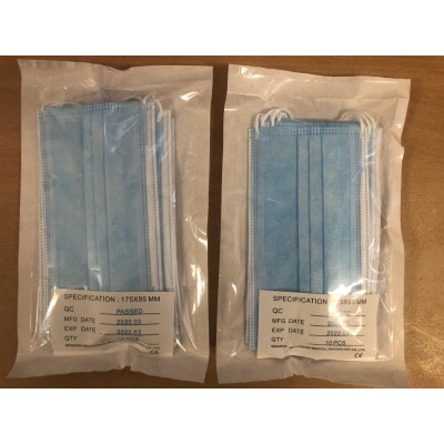 3-layer (10 pieces) disposable medical veil