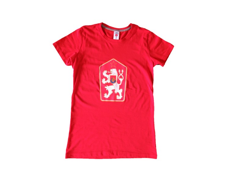 T-Shirt Retro Tschechoslowakei rot