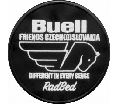 Nášivka Buellfriends Czech(o)Slovakia klubová oválná 12 cm se jménem