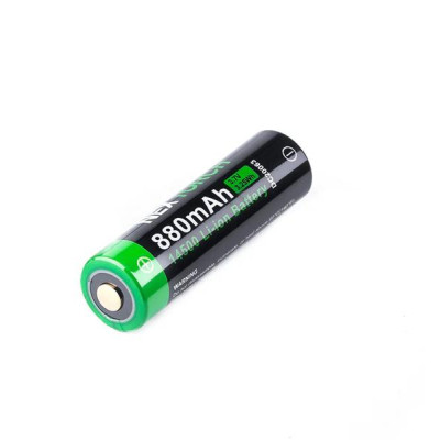 بطارية NextOrch 14500 Li-Ion بسعة 880mAh، وUSB-C قابلة لإعادة الشحن