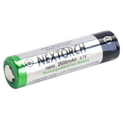 Nextorch 18650 batería de Li-Ion 2600mAh, recargable