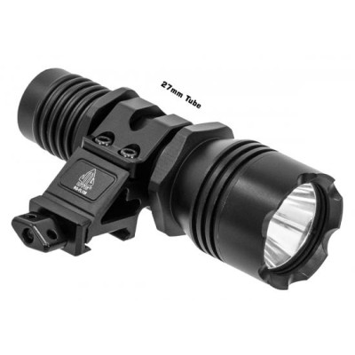 Bočná montáž na baterke UTG Picatinny (priemer baterky 22mm, 25,4mm, 27mm)