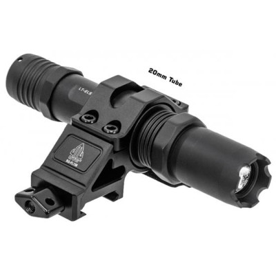 Bočná montáž na baterke UTG Picatinny (priemer baterky 22mm, 25,4mm, 27mm)