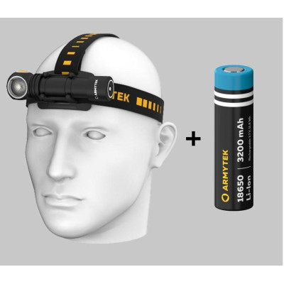 Armytek Wizard C2 Pro Weißlicht-Scheinwerfer + KOSTENLOSE Batterie