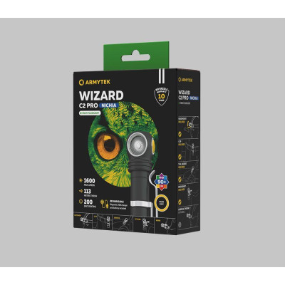 مصباح أمامي Armytek Wizard C2 Pro NICHIA Warm Light