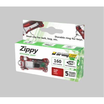 Armytek Zippy prívesok na kľúče - červený