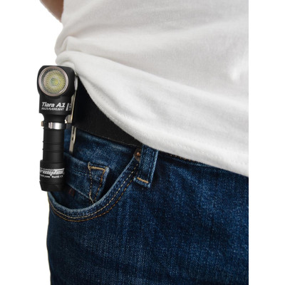 مصباح يدوي متعدد الوظائف من Armytek Tiara A1 Pro v2 XP-L، ضوء دافئ