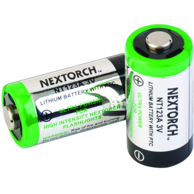 بطارية قابلة لإعادة الشحن NextOrch RCR123A 720mAh - مجموعة من 2