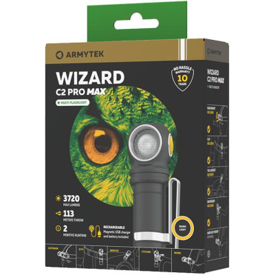 Armytek Wizard C2 Pro MAX Warmlicht-Taschenlampe