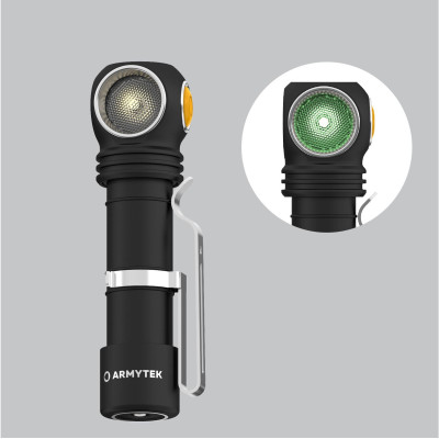 Armytek Wizard C2 WG Taschenlampe Kaltes und Grünes Licht