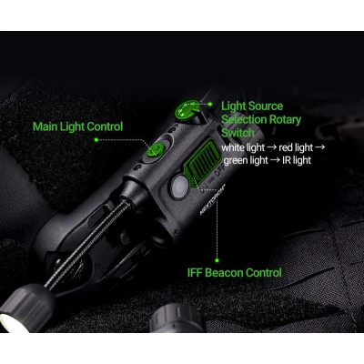 Lampe torche multi-lumière Nextorch rStar + Fixation