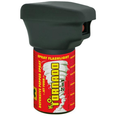 Spray au poivre avec lampe torche K.O. TORNADO 40 ml